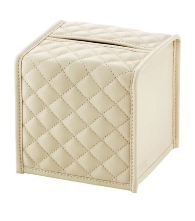 Riviere Quilted Leather Tissue Box