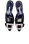 MANOLO BLAHNIK MAYSALE JEWEL 50 MULE,MNIF-WZ182