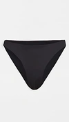 Good American Good Waist Reversible Good Shine Bikini Bottoms In Black001
