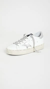 Golden Goose Hi Star Sneakers White/silver In White/silver