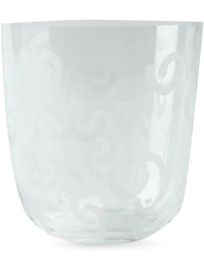 Carlo Moretti Small Spiral Pattern Vase In White