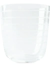 Carlo Moretti Small Striped Vase In White