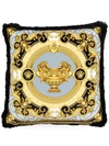 Versace Home Barocco-print Cushion In Black