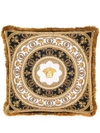Versace Home Barocco Medusa-print Cushion In Black
