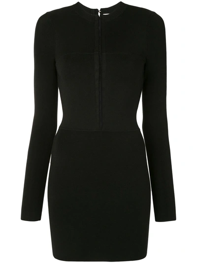 Dion Lee Long-sleeve Fitted Cardigan In Black