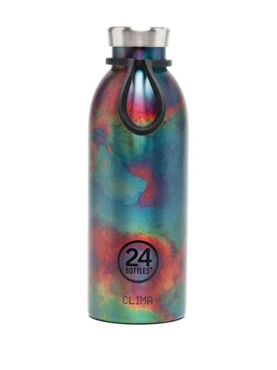 24bottles Petrol-effect Water Bottle (500ml) In Blue