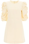 SEE BY CHLOÉ SHORT DRESS WITH GATHERED SLEEVES