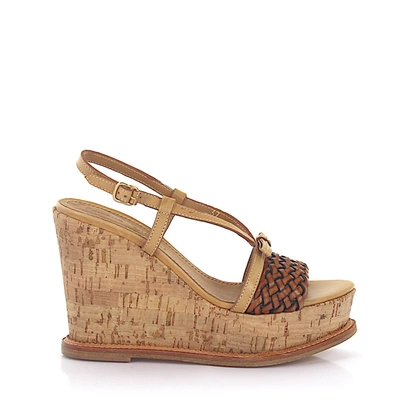 Rossano Bisconti Platform Sandals In 米色