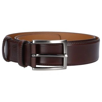 Budapester Men's Belt 11394 Leather In Brown