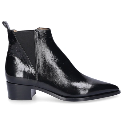 Pomme D'or Chelsea Boots 5180i Patent Leather In Black
