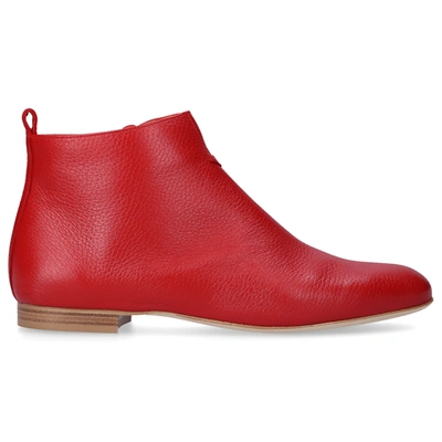 Truman's Classic Ankle Boots 8057 Calfskin In Red