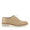 TRUMAN'S SCHNÜRSCHUHE 8118 KALBSLEDER  LOCHMUSTER BEIGE