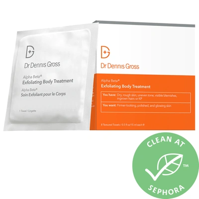 Dr Dennis Gross Skincare Alpha Beta Exfoliating Body Treatment Peel 8 Textured Towels