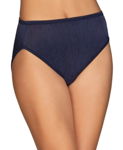Vanity Fair Illumination Hi-cut Brief Underwear 13108, Also Available In Extended Sizes In Ghost Navy