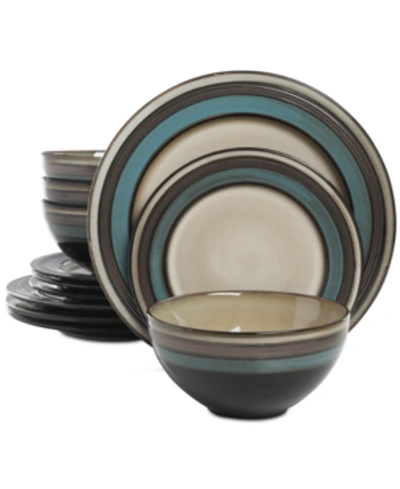 Gibson Everston 12-pc. Dinnerware Set, Service For 4 In Teal