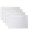 Design Imports Hemstitch Placemat, Set Of 4 In Off-white