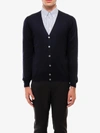 Nugnes 1920 Virgin Wool Cardigan In Blue