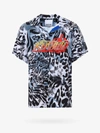 Koché Animal-print Logo Shirt In Multicolor