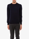 Nugnes 1920 Wool Basic Sweater In Blue