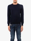 Nugnes 1920 Cashmere Basic Sweater In Blue