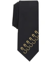 INC INTERNATIONAL CONCEPTS INC MEN'S SKINNY EMBROIDERED HOOK TIE, CREATED FOR MACY'S