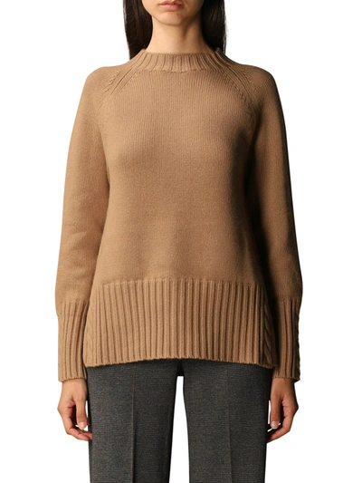 's Max Mara Camel Sweater "liles" In Brown