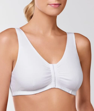 Amoena Frances Front-close Wire-free Comfort Bra In Nude