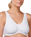 Amoena Frances Front-close Wire-free Comfort Bra In White