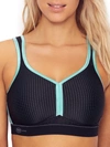 Anita High Impact Wire-free Sports Bra In Black,aqua