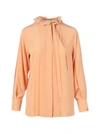 CHLOÉ SHIRT WITH PLEATED DETAILS