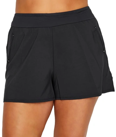 Beach House Plus Size Paloma Swim Shorts In Black