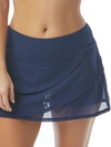 Coco Reef Illusion-overlay Swim Skirt Women's Swimsuit In Navy Captain