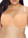 Curvy Couture Tulip Smooth Convertible T-shirt Bra In Bombshell Nude