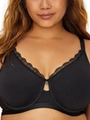 Curvy Couture Luxe Underwire Full Figure T-shirt Bra In Black