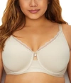 Curvy Couture Cotton Comfort Luxe Bra In Natural Nude