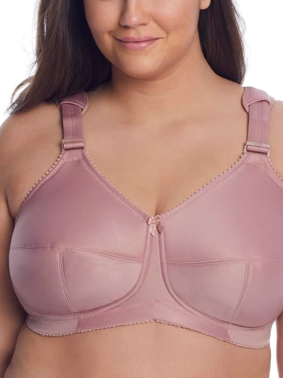 Elila Kaylee Full Coverage Wire-free Bra In Dusty Rose