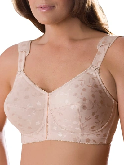 ELILA LEXINGTON JACQUARD FRONT-CLOSE WIRE-FREE BRA