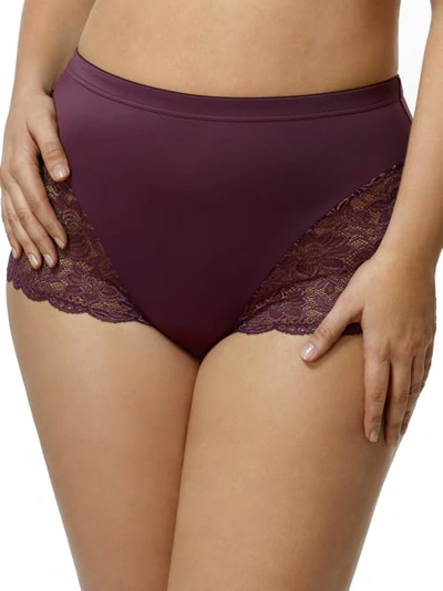 Elila Isabella Lace Boyshort In Plum