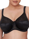 Elomi Cate Full Figure Underwire Lace Cup Bra El4030, Online Only In Black