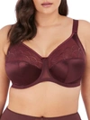 Elomi Charley Full Figure Underwire Convertible Plunge Bra In Raisin