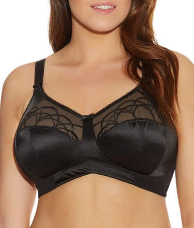 Elomi Cate Side Support Wire-free Bra In Black