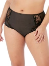 Elomi Plus Size Charley Full Brief Panty El4388 In Jet