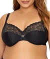 Elomi Lydia Full Figure Underwire Convertible Bra In Black