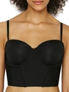 Felina Body Veil Longline Strapless Bra In Black