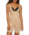 Maidenform Women's Firm Tummy-control Instant Slimmer Long Leg Open Bust Body Shaper 2556 In Body Nude