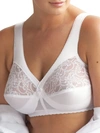 Glamorise Women's Full Figure Plus Size Magiclift Front Close Support Bra 1200 In White