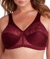 Glamorise Magiclift Original Support Wire-free Bra In Burgundy