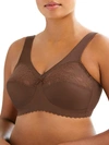 Glamorise Women's Full Figure Plus Size Magiclift Original Wirefree Support Bra 1000 In Mocha