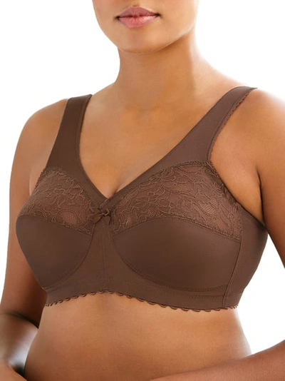 Glamorise Magiclift Original Support Wire-free Bra In Brown