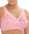Glamorise Magiclift Cotton Support Wire-free Bra In Pale Pink